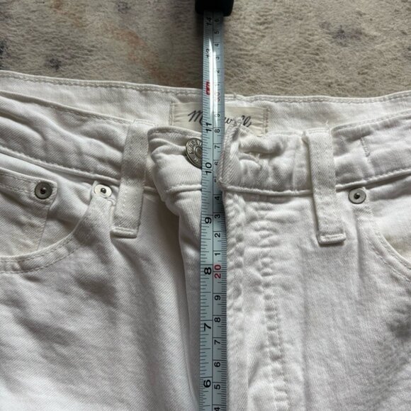 Madewell White Prefect Vintage Straight Cut Jeans - 29T - Picture 8 of 8